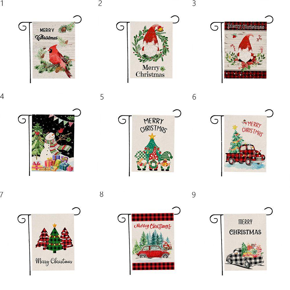 CONOPERY Cờ Hai Mặt Chống Thấm Nước Không Phai Màu Trang Trí Giáng Sinh