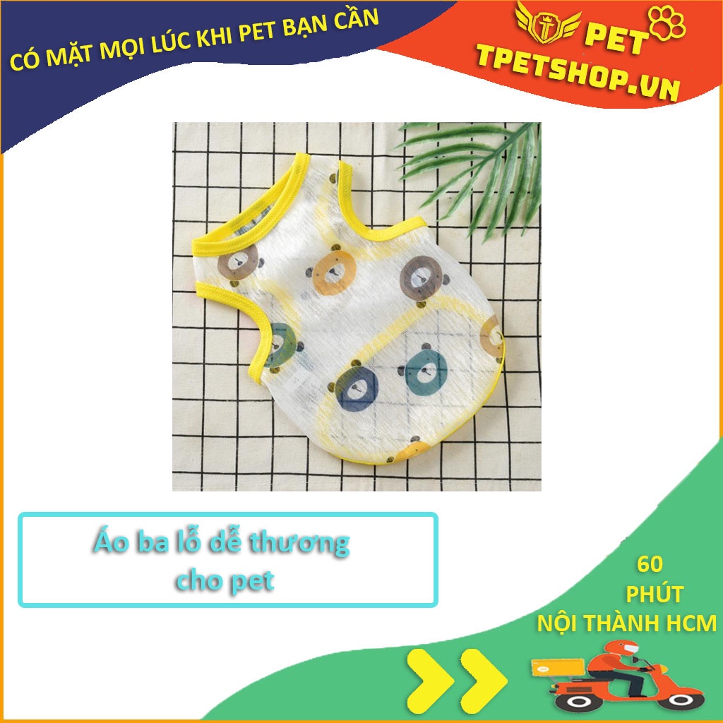 Áo Cho Chó Mèo - Áo Lưới Ba Lỗ Mùa Hè Cho Chó Mèo
