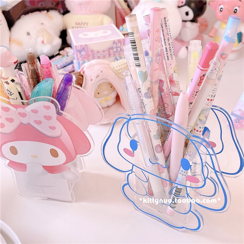 Giá Đỡ Bút / Cọ Trang Điểm / Bút Viết Hình Cinnamoroll Melody Bằng Acrylic