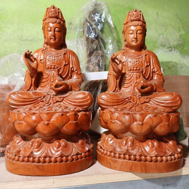 Tượng Quan Âm gỗ hương cao 40x20