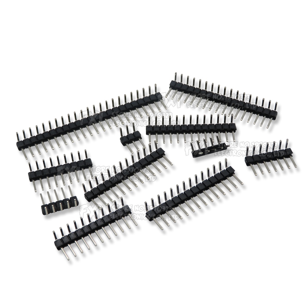Set 10 Đầu Nối Dây Điện Một Hàng 1X / 2 / 3 / 4 / 5 / 6 / 8 / 10 / 40 PIN 2.54MM 3p / 4p / 6p / 8p / 20p / 40p