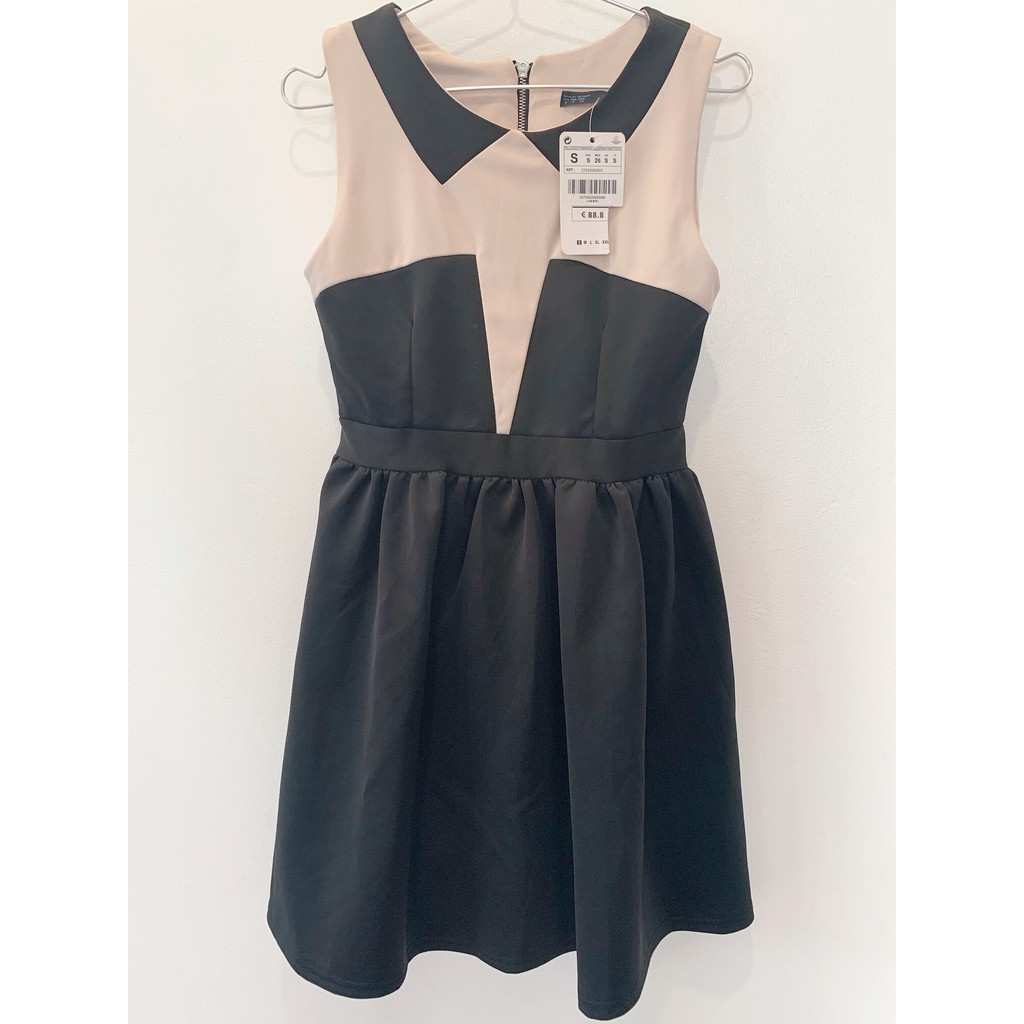 SALE – ĐẦM XOÈ NỮ - BEBE – ĐEN HỒNG PHẤN – SIZE S/5/26 – BA LỖ - CỔ TIM - IN HOA – THẮT EO – COTTON – KÉO KHOÁ LƯNG – XÁ