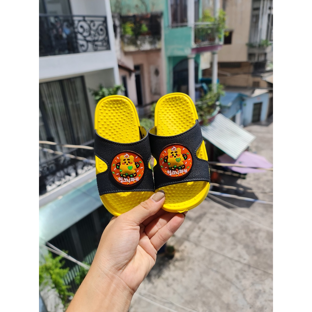 Dép quai ngang đế siêu mềm và nhẹ cho bé trai, hoạt hình kẹo nổ cho bé đế siêu chắc