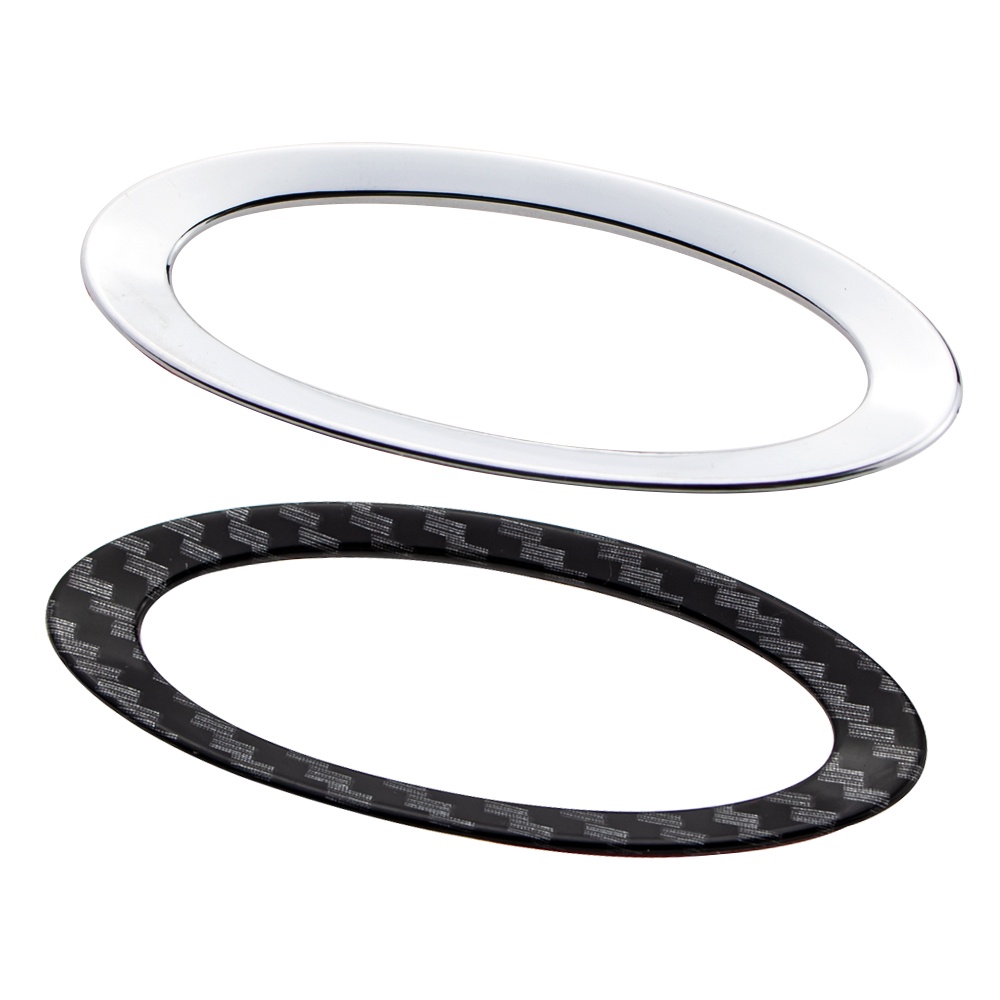 Miếng Dán Logo Vòng Tròn Đính Kim Sa Cho Vô Lăng Xe Hơi Ford Fiesta 2009-2015 Ecosport 2012-2017 Focus 2 MK2 2005-2011