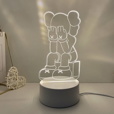 Đèn Led 3D Cổng sạc USB nhân vật hoạt hình BEARBRICK