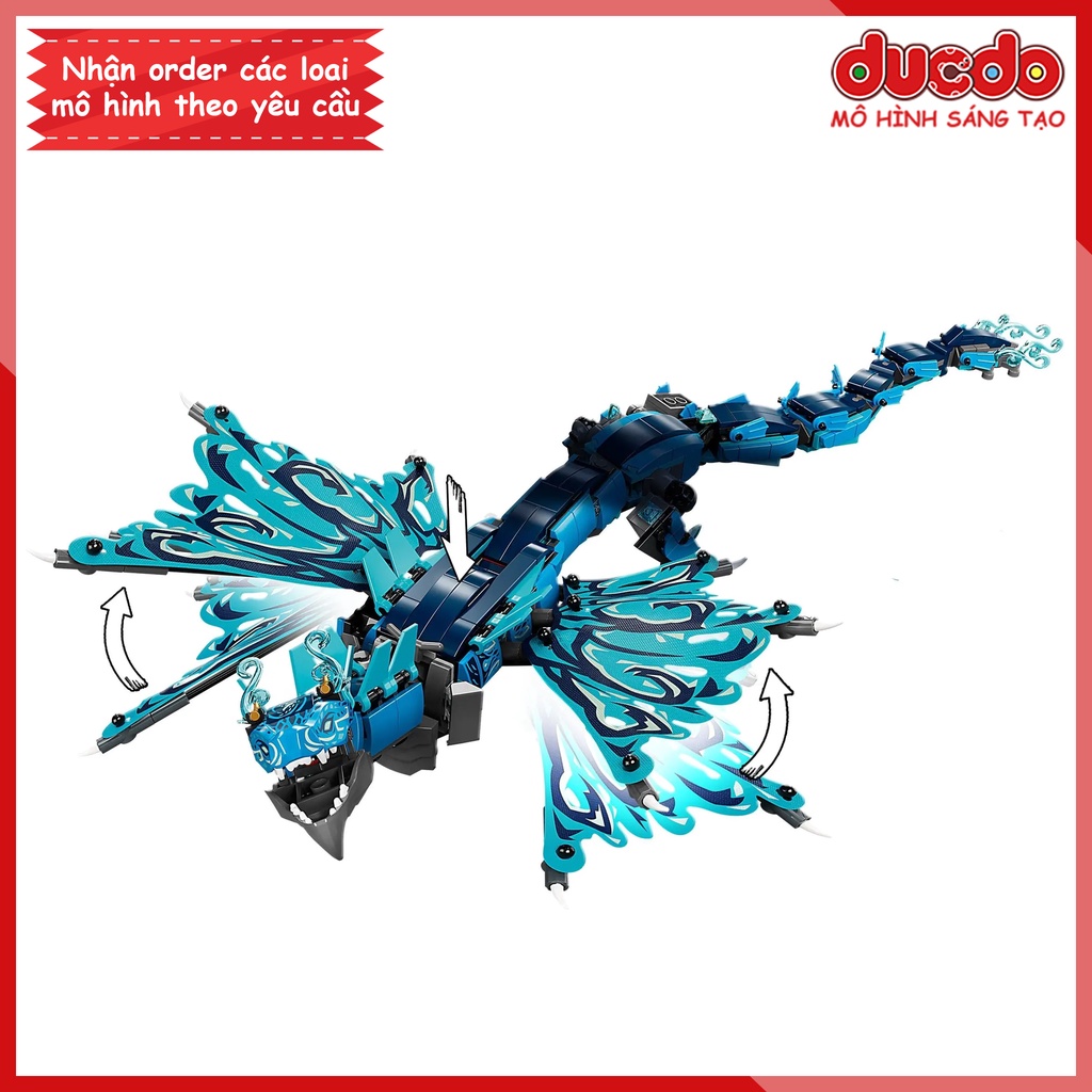 ZIMO 90017 TANK 60084 Lắp ghép Ninjago Rồng Biển Quyền Năng - Đồ chơi Xếp hình Mô hình Ninja 71754 BLA LRI