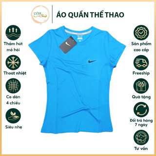 Áo thể thao nữ, áo thun nữ tập gym tay ngắn vải thun lạnh cao cấp