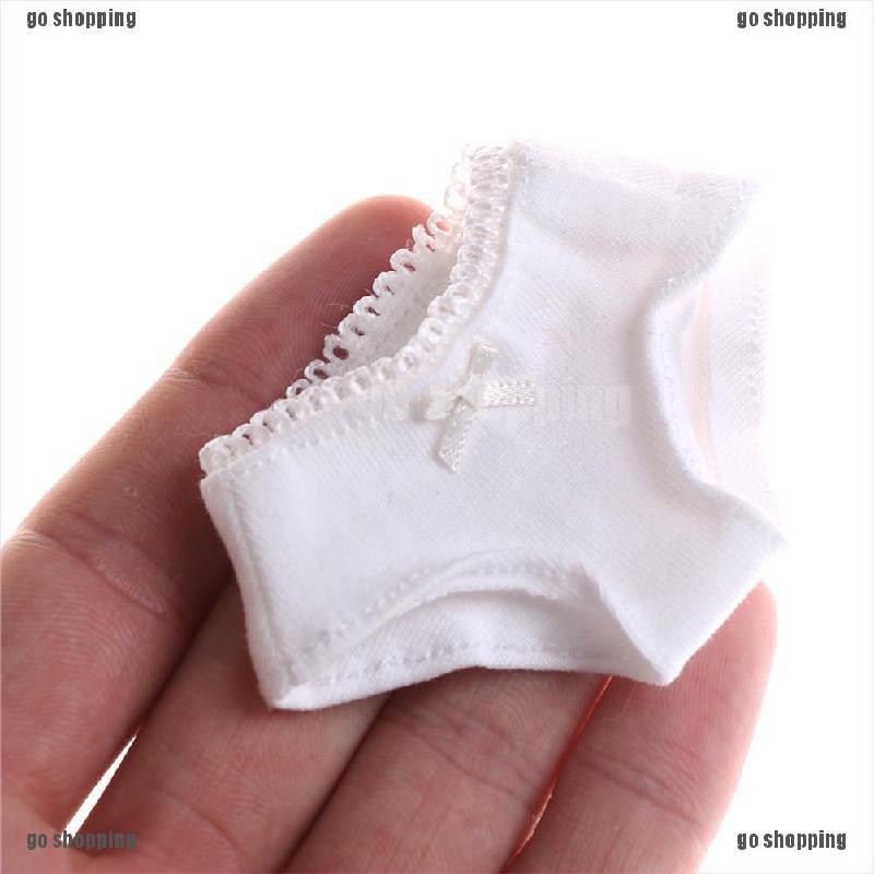 {go shopping}1/3 1/4 1/6 Solid White Underwear Briefs for BJD SD Dollfie Dolls Clothes