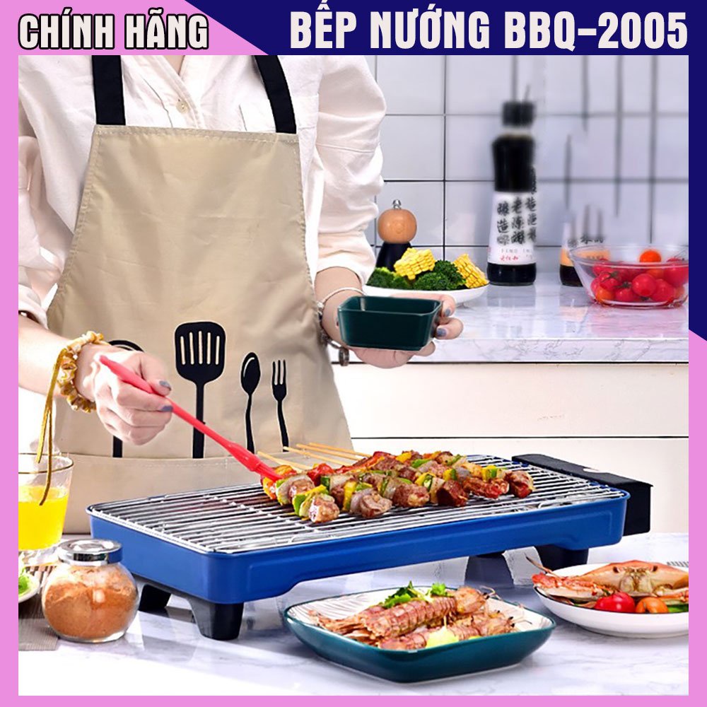 Bếp nướng điện không khói ELECTRIC BARBECUE GRILL BBQ 1500W (BQQ2005) - Tiện lợi, dễ sử dụng