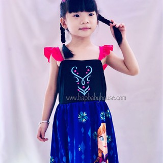Đầm anna - elsa cho bé