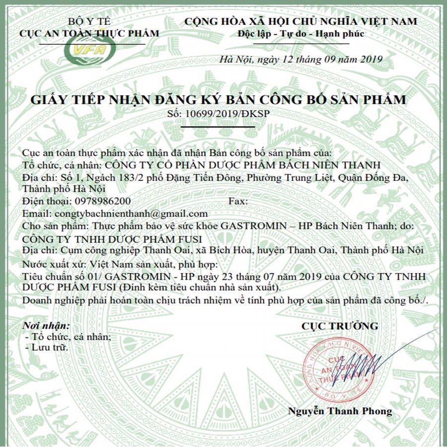 Giảm đau dạ dày GASTROMIN-HP 💥 CHÍNH HÃNG 💥 Trung hoà acid và bảo vệ niêm mạc dạ dày Gastromin-HP