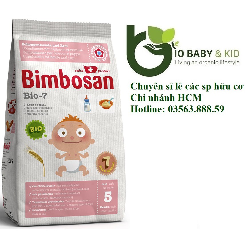 Bột ăn dặm Bimbosan 7 ngũ cốc Bio
