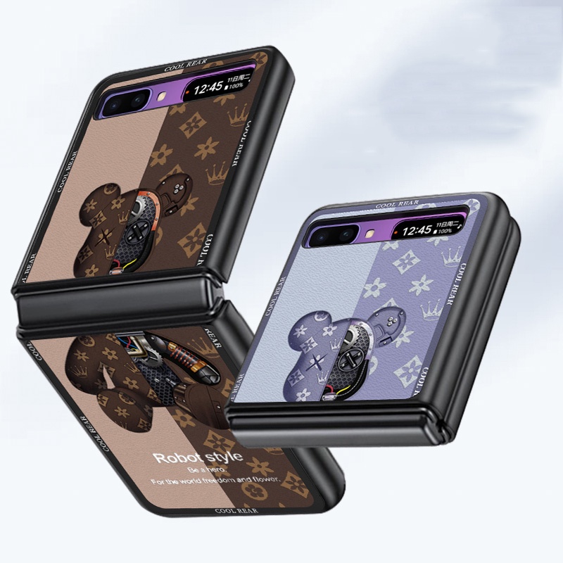 Ốp Điện Thoại Cứng Họa Tiết Hoa Vintage Cho Samsung Galaxy Z Flip 1 Z Flip 2 Z Flip 3