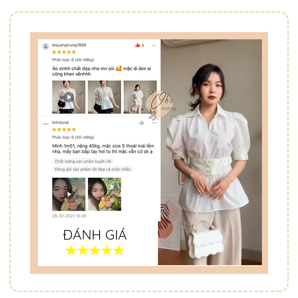 Áo sơ mi công sở nữ ngắn tay đai eo chất lụa thô thoáng mát, sơ mi kiểu Hàn Quốc đi làm VENUSA | BigBuy360 - bigbuy360.vn