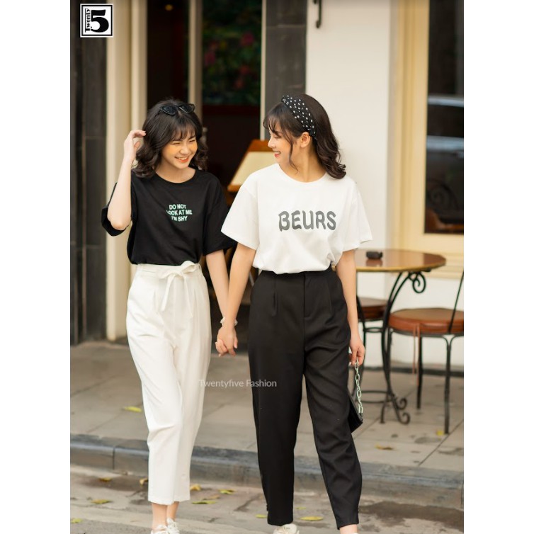 Quần baggy nữ thắt nơ Twentyfive M615