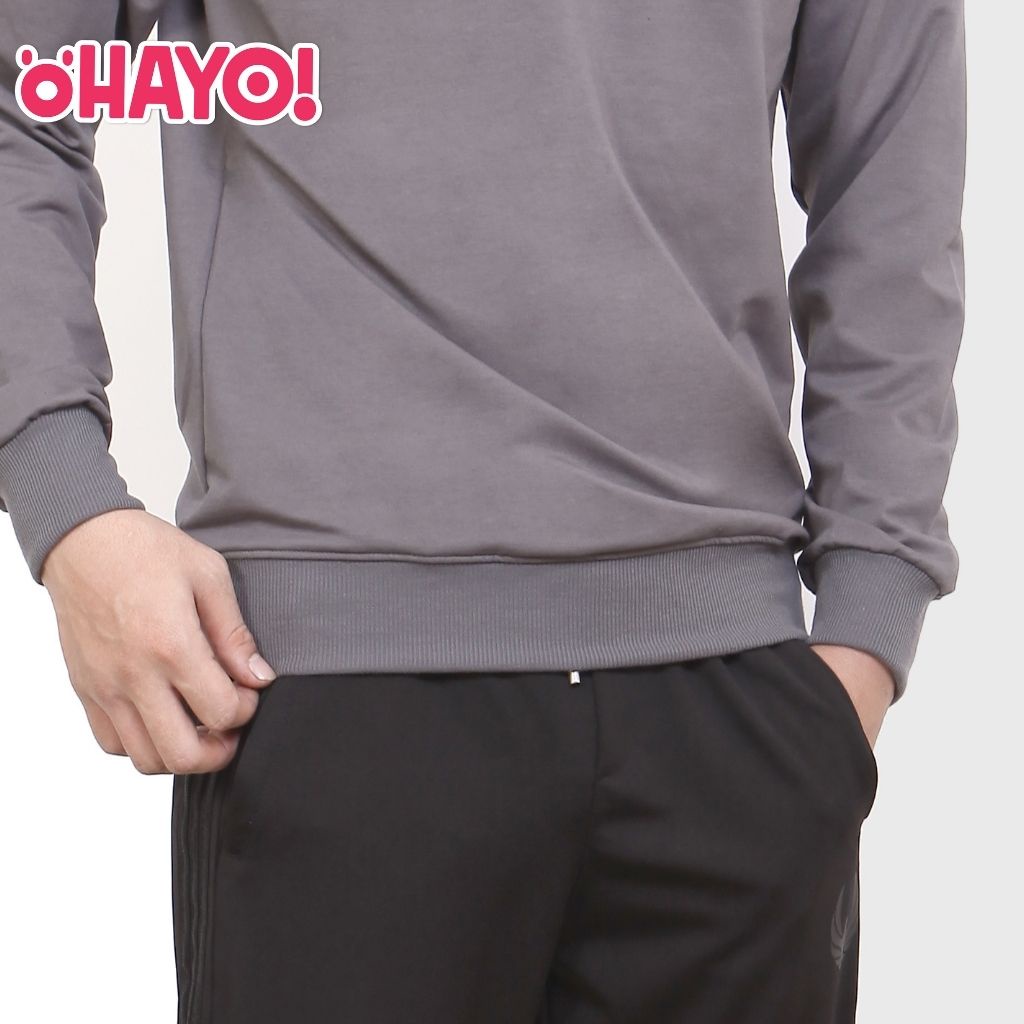 Áo Sweater Nam OHAYO Nỉ Da Cá Dài Tay Cổ Tròn, Chất Liệu Giữ Ấm Tốt, Hình Chữ P Sắc Nét AN009 | BigBuy360 - bigbuy360.vn