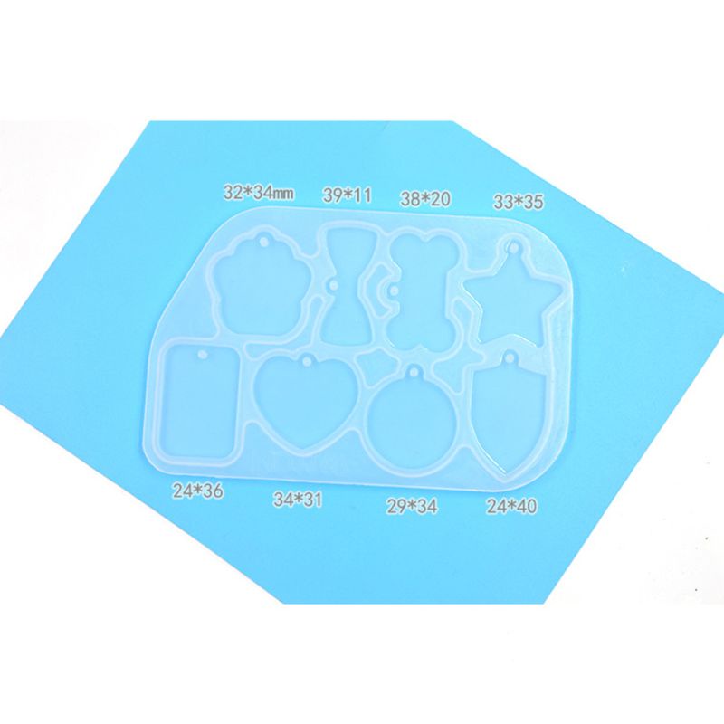 Khuôn Silicone Làm Mặt Dây Chuyền Hình Giọt Nước