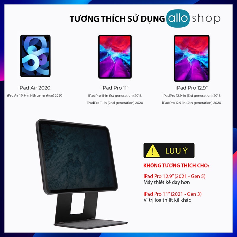 MOFT Float Vỏ Bảo Vệ Đa Năng 2 in 1 Cho iPad Pro 11" & 12.9", Tích Hợp Chân Đế Để Bàn Dùng Như iMac Với Nhiều Góc Nhìn