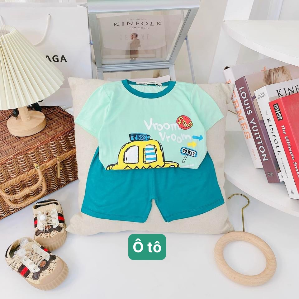 Bộ Cộc Tay  Minky Mom-New- Thun Lạnh cho bé 4-17kg
