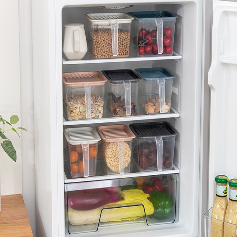 Hộp nhựa bảo quản tươi thực phẩm đa dụng có nắp đậy tiện dụng