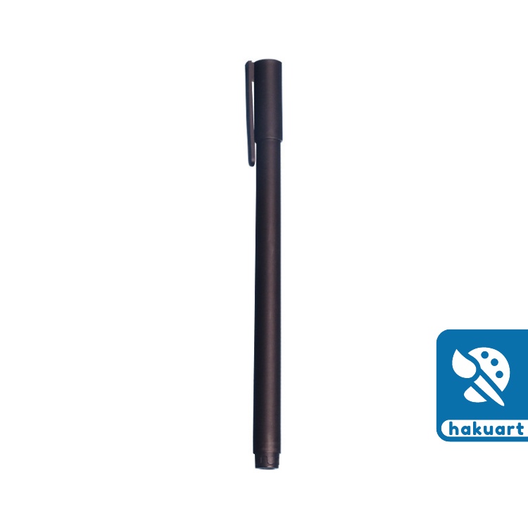 Bút Gel Nắp Đen Nhám Mực Đen 0.5mm - Văn Phòng Phẩm Haku