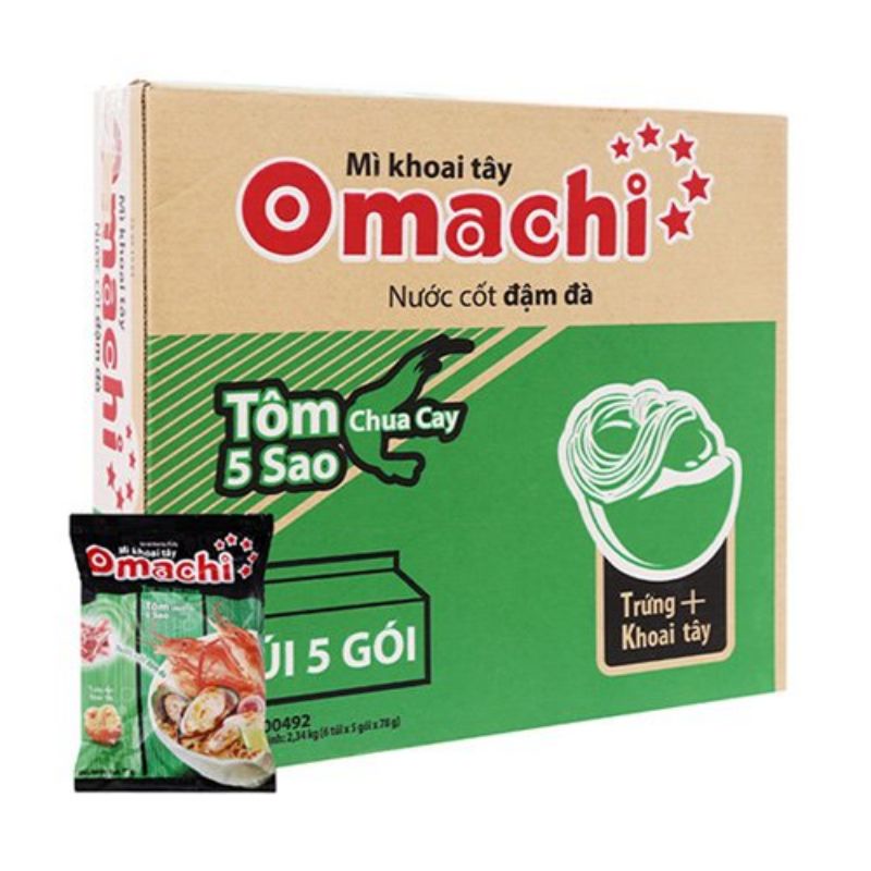 Combo 10 gói OMACHI 80g