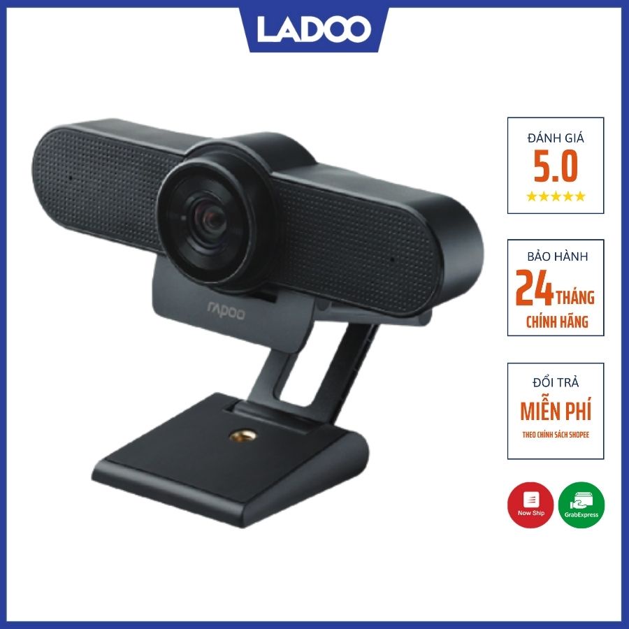 Webcam Rapoo C500 4K 2160P - Bảo hành chính hãng 24 tháng