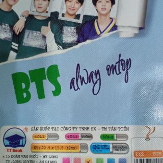 Vở 200 trang hình BTS