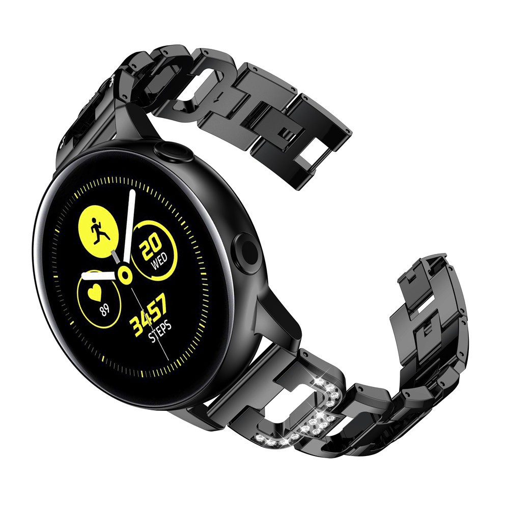 Dây thép không gỉ đính đá thay thế cho đồng đồ Samsung Galaxy watch 42mm / Galaxy Watch Active /Huami Amazfit BIP lite