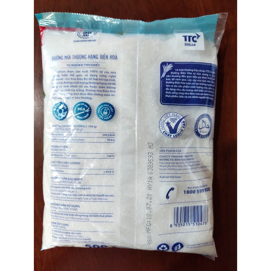 Đường Mía Thượng Hạng Biên Hòa - 500g