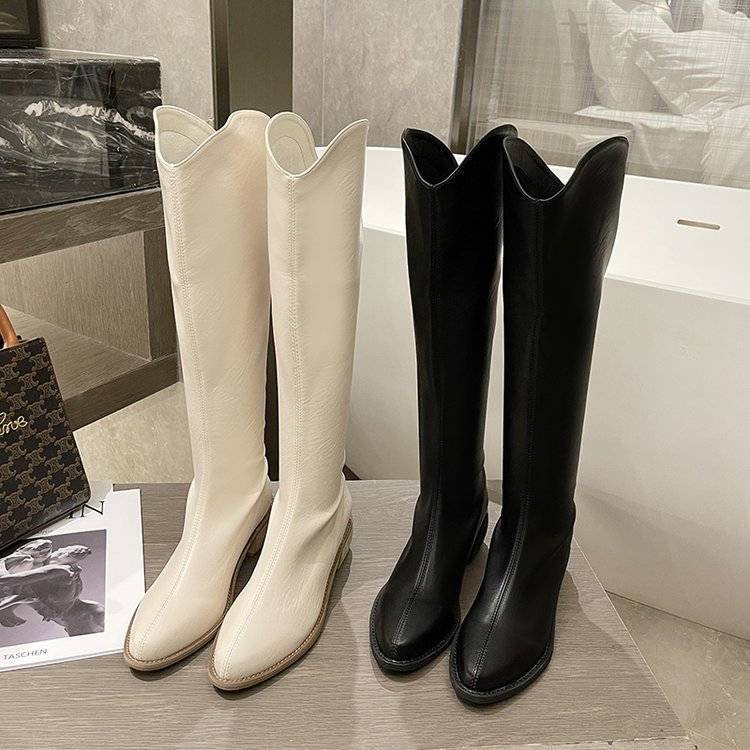 Giày Boots hiệp sĩ Size lớn thời trang cá tính dành cho nữ 2021