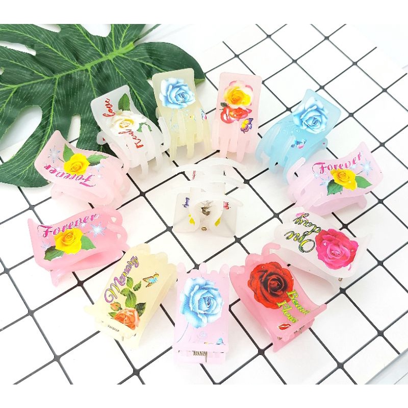 COMBO 12 CÂY KẸP TÓC CÀNG CUA 5 CHÂN DẺO KHÔNG GÃY