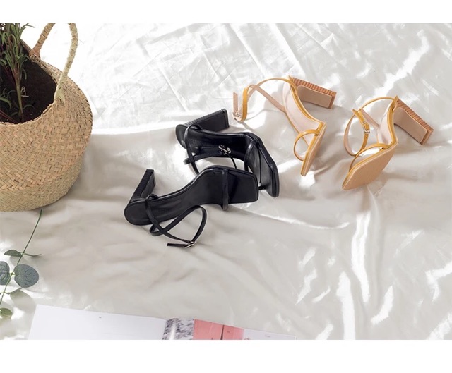 Sandal gót vuông 8.5cm ORDER