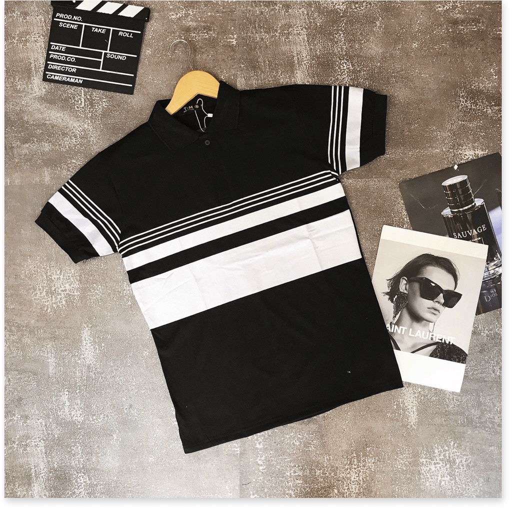 ÁO THUN NAM TAY NGẮN SỌC NGANG CỰC ĐẸP KOKO MI