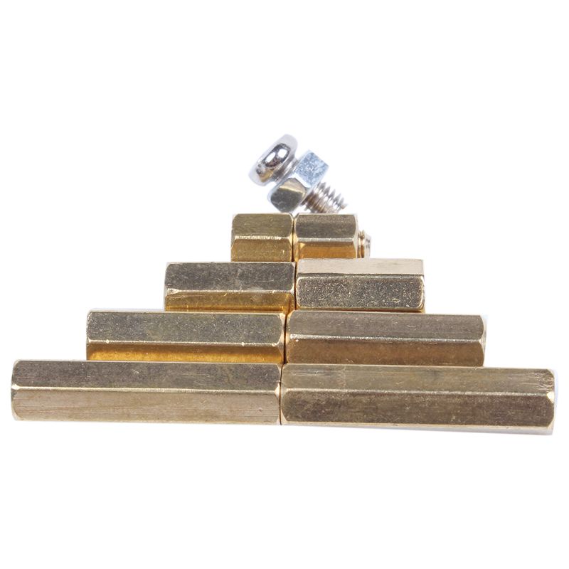 M3 Nam-Nữ Hex Brass Standoff Bolt Screw Nut Bo mạch chủ Bộ phân loại Gắn 120 cái