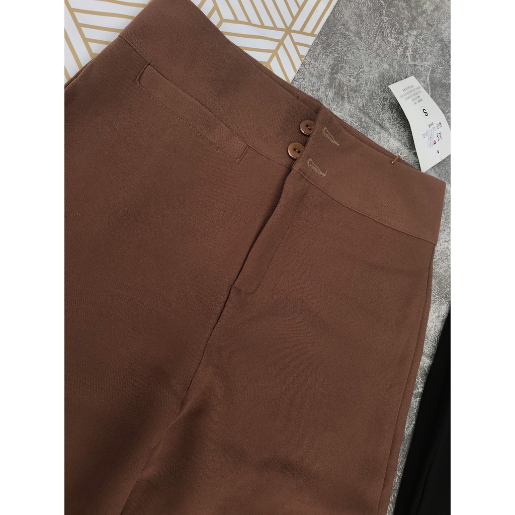 Quần ống loe lưng cao ống rộng MSHT