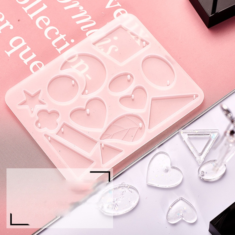 Sa Khuôn Silicon Làm Bông Tai DIY Xinh Xắn