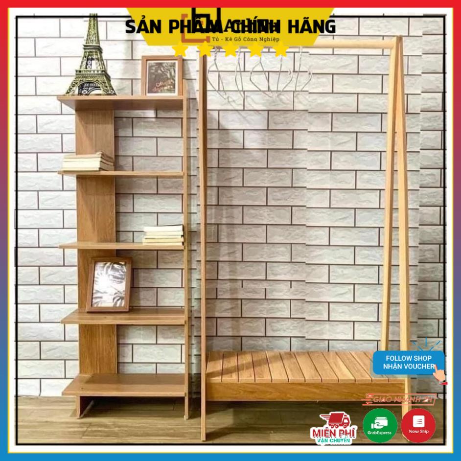 Kệ Gỗ Chữ A 1-2 tầng, kệ gỗ đa năng, treo quần áo, để đồ tiện dụng chất gỗ MDF dễ dàng lắp ráp
