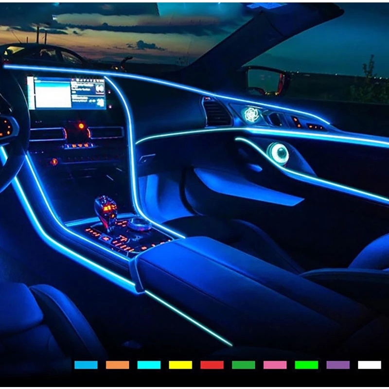 Dây Đèn led 2 Trong 1 3 Trong 1 4 Trong 1 Trang Trí Nội Thất Xe Ô Tô