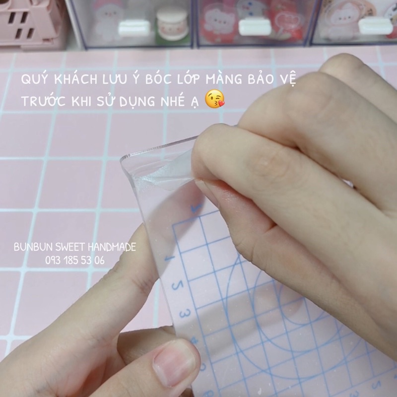 Tấm mica vuông cán lăn đất sét