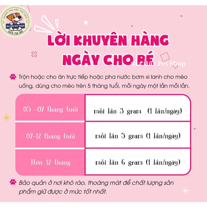 Dinh Dưỡng Làm Tăng Nọng Má Cho Mèo Cao Cấp