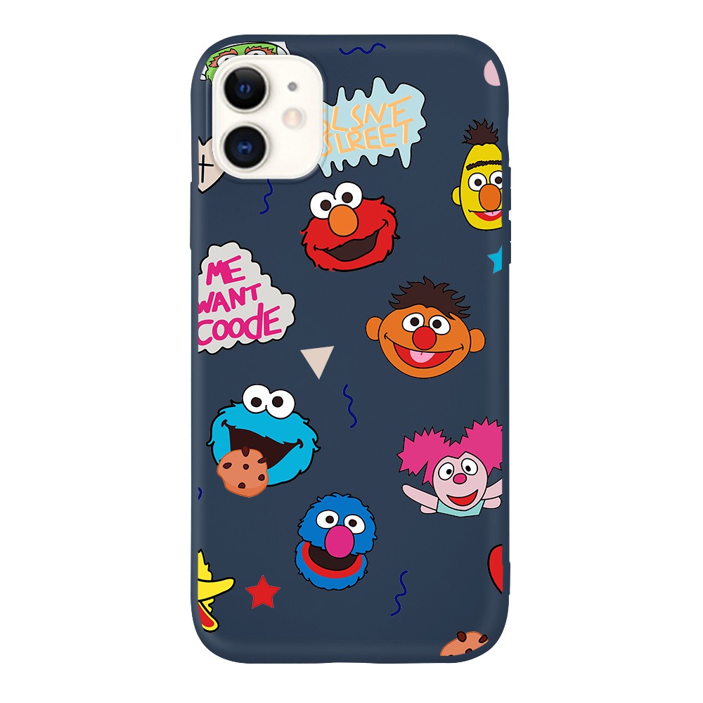 Ốp điện thoại in hình Sesame ngộ nghĩnh cho iPhone 6 6Plus 6S 6splus 7 7Plus 8 8Plus X XS XR XSMAX 11 11PRO 11promax SE(2020) COVER | BigBuy360 - bigbuy360.vn