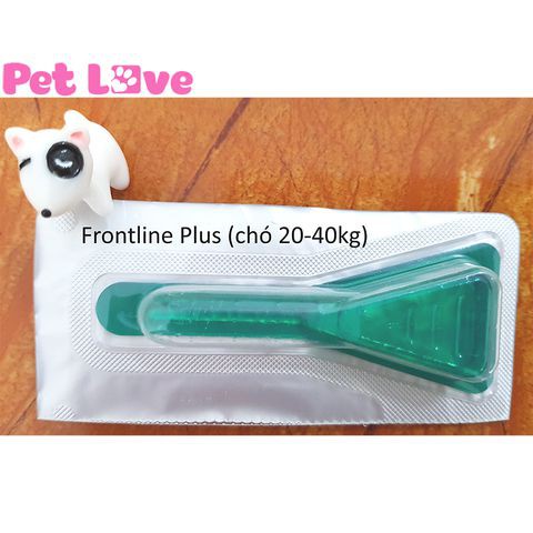 1 tuýp Frontline Plus nhỏ gáy diệt ve rận, bọ chét (chó 20- 40kg)