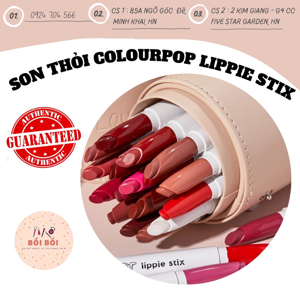 Son COLOURPOP LIPPIE STIX (ẤN NÚT MUA NGAY ĐỂ XEM BẢNG MÀU)