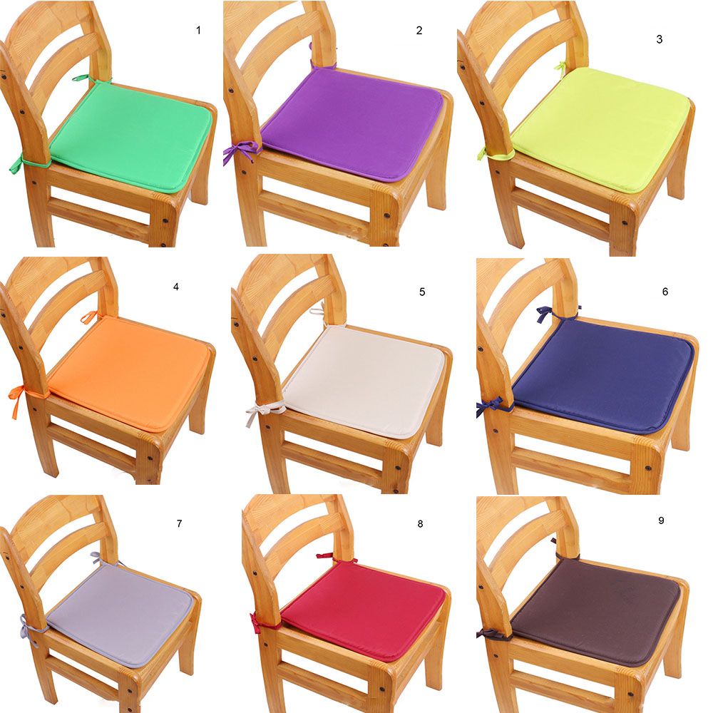 Đệm Lót Ghế Ngồi Hình Vuông 14 Màu Chống Trượt Tiện Dụng Cho Nhà Cửa/ Văn Phòng