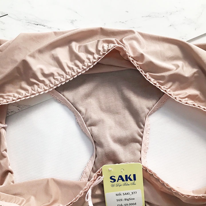 QUẦN LÓT NỮ BIGSIZE từ 85-95kg THUN LẠNH TRƠN HÀNG VIỆT NAM SAKI - BIG377