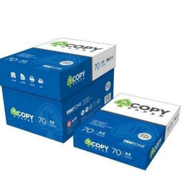 Giấy in A4 / A5 IK Copy Paper định lượng 70gsm đóng gói 500 tờ / Tập dùng để in tài liệu, hồ sơ