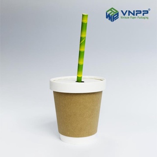 Cốc/ly giấy Kraft 2 lớp 10oz - 300ml