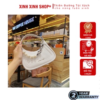 Túi xách nữ hàn quốc cao cấp kèm chỗi hạt size 20cm 3 màu xinh hợp thời trang - m140