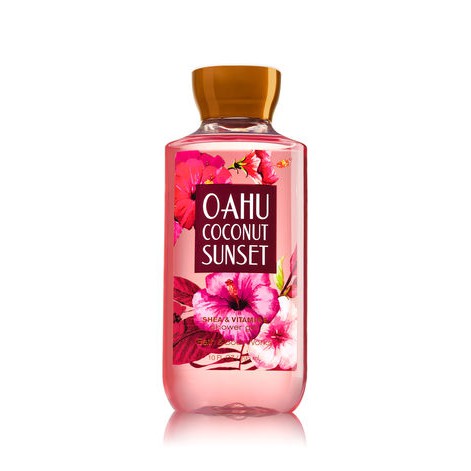 Gel tắm Bath &amp; Body Works Oahu Sunset Coconut Shower Gel 295ml (Mỹ)